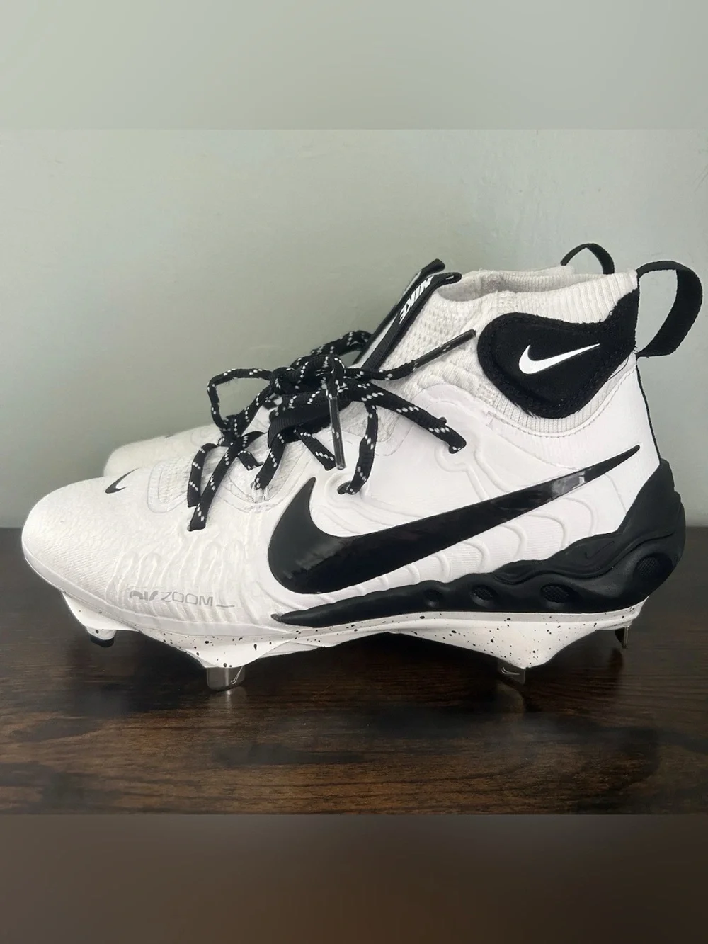 Nike Alpha Huarache NXT Metal Baseball Cleats White Mens Size 7 DJ6517-107